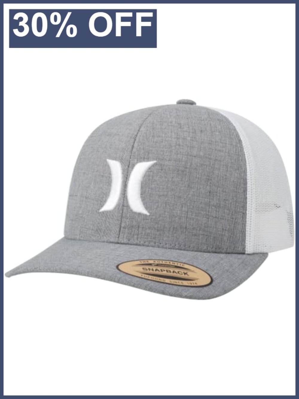 Hurley Mens Cap Del Mar Mesh Panel Trucker Hat Snap Back